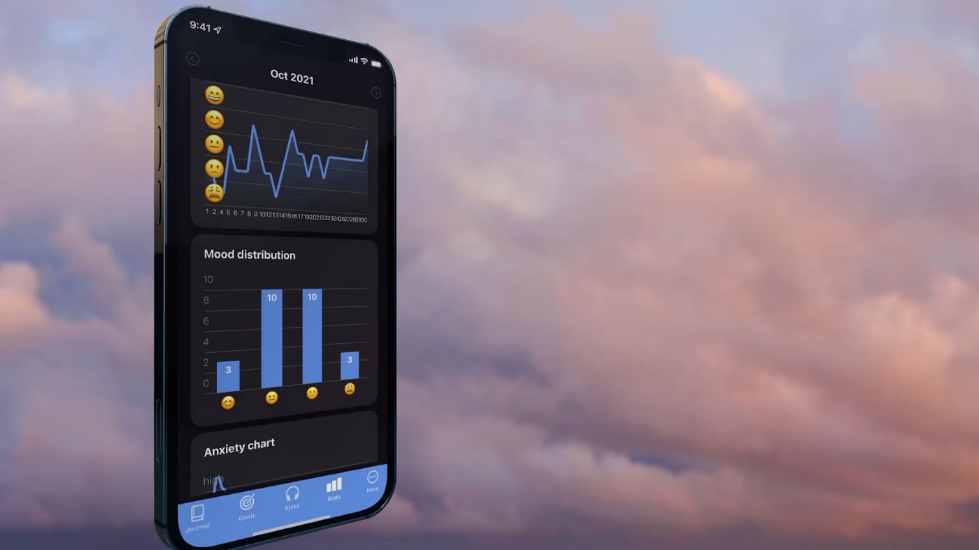 Screenshot of Earkick Self Care Companion