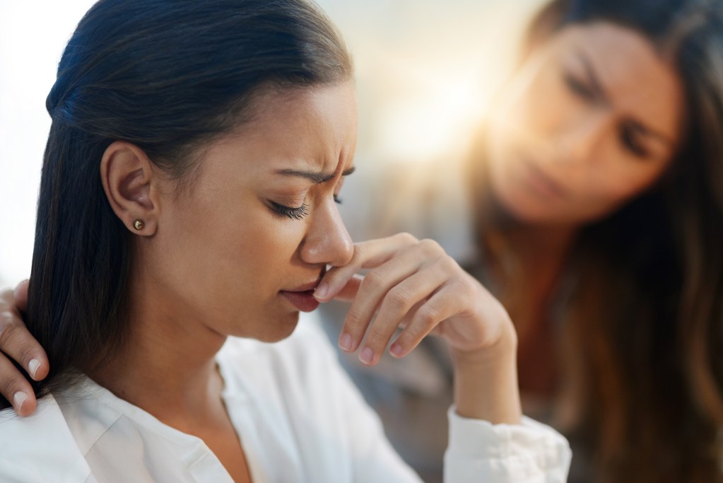 Life feels impossible: Woman sharing her struggles with a trusted friend