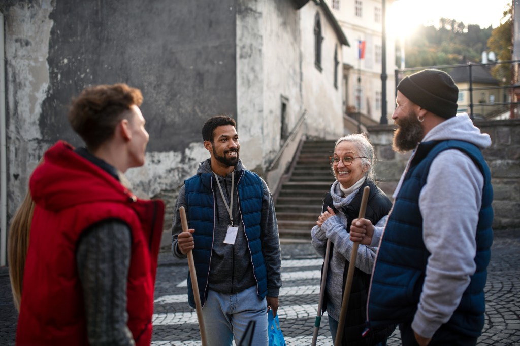 Bible Verses About Mental Health: Community service concept