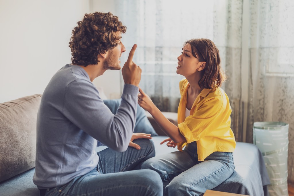 Questions to ask someone who hurt you: couple having a robust conversation