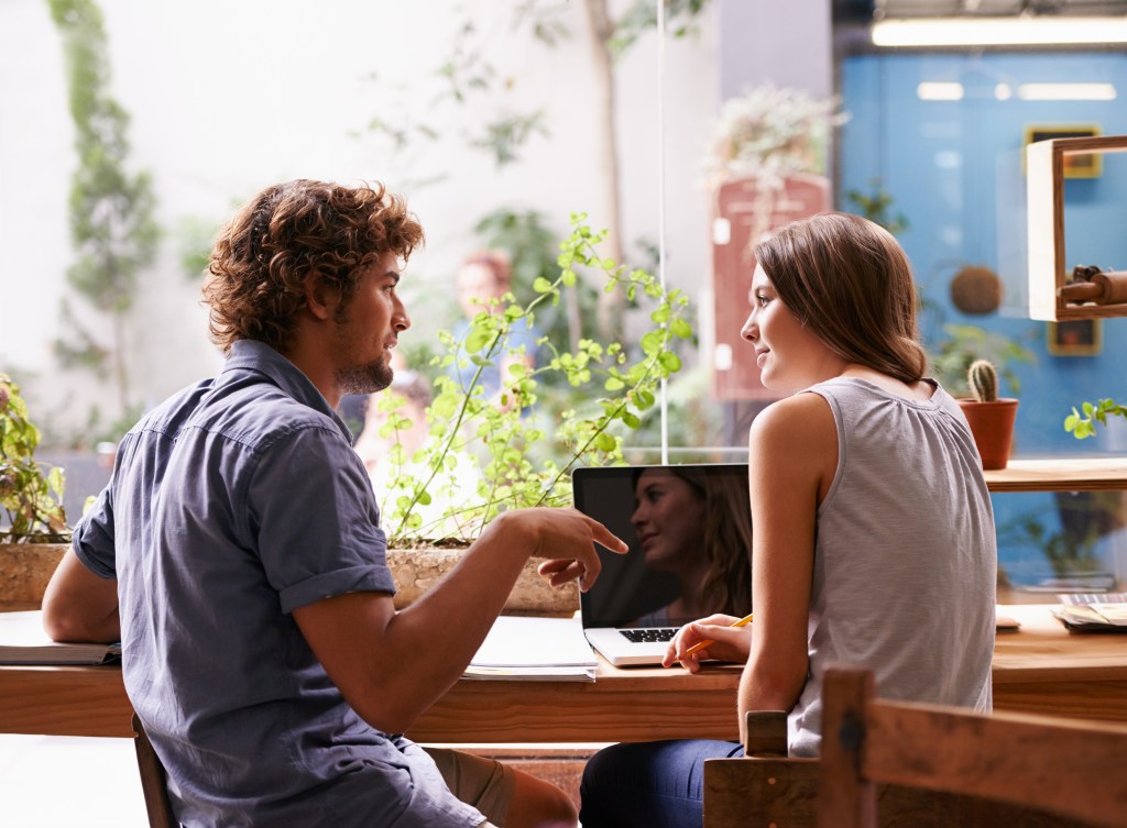 Two strangers testing how to fall in love by asking each other 36 questions